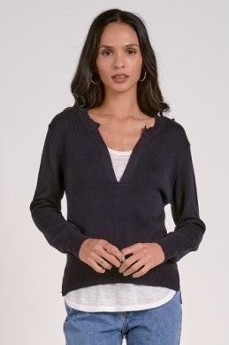 Elan V-Neck Sweater 2 in 1