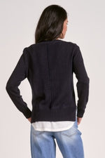 Elan V-Neck Sweater 2 in 1