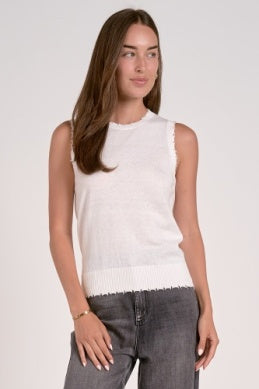 Elan Sleeveless Crewneck Top