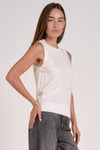 Elan Sleeveless Crewneck Top