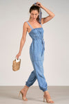 Elan Light Blue Jumpsuit