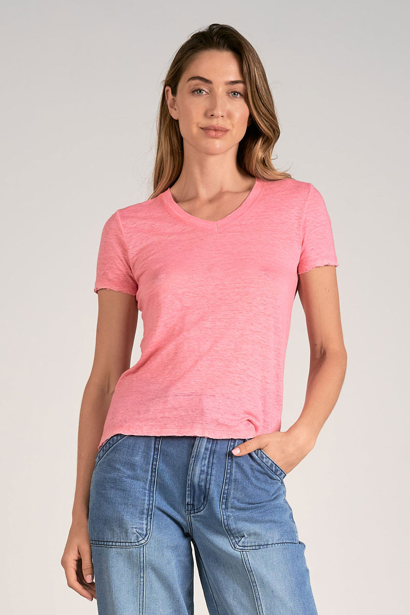 Elan S/S V-Neck Top