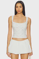 Free People Full Bloom Eyelet Cami