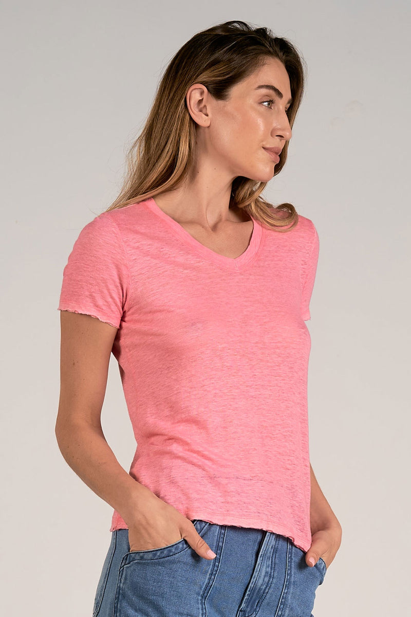 Elan S/S V-Neck Top