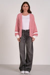 Elan Pink Cardigan Sweater