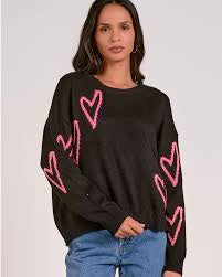 Elan Sweater With Hearts